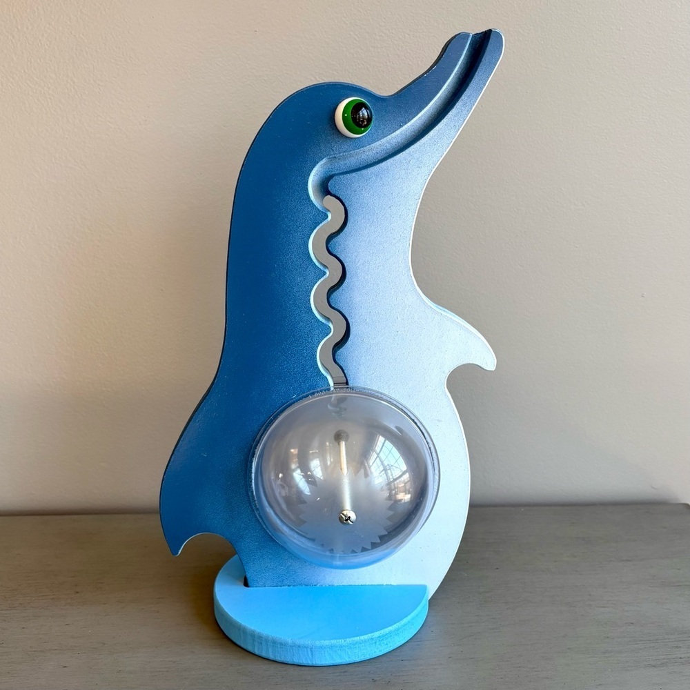 BIG BELLY Wooden Dolphin Coin Piggy Bank -Children Boy Girl Room Decor Unique